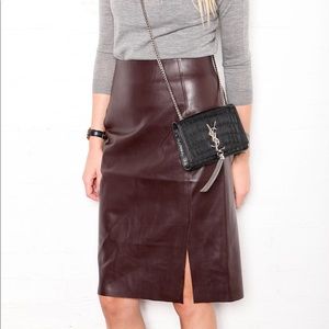Faux Leather Skirt