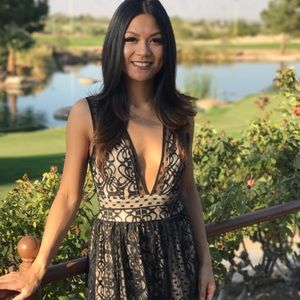 Evening Gown - Black Lace