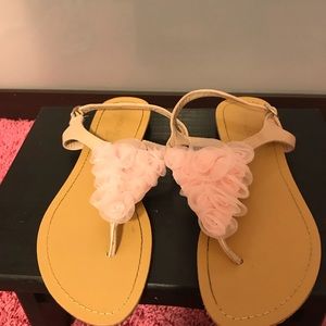 Pink ribbon sandal