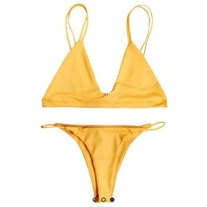 Zaful low waisted spaghetti strap bikini