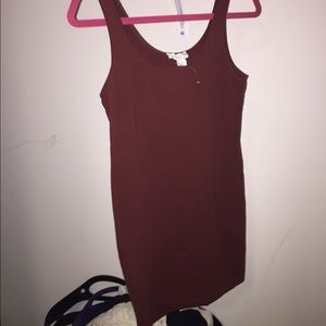 Maroon Bodycon dress.