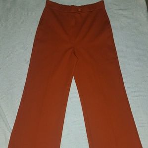 Vintage orange high waisted bell bottoms