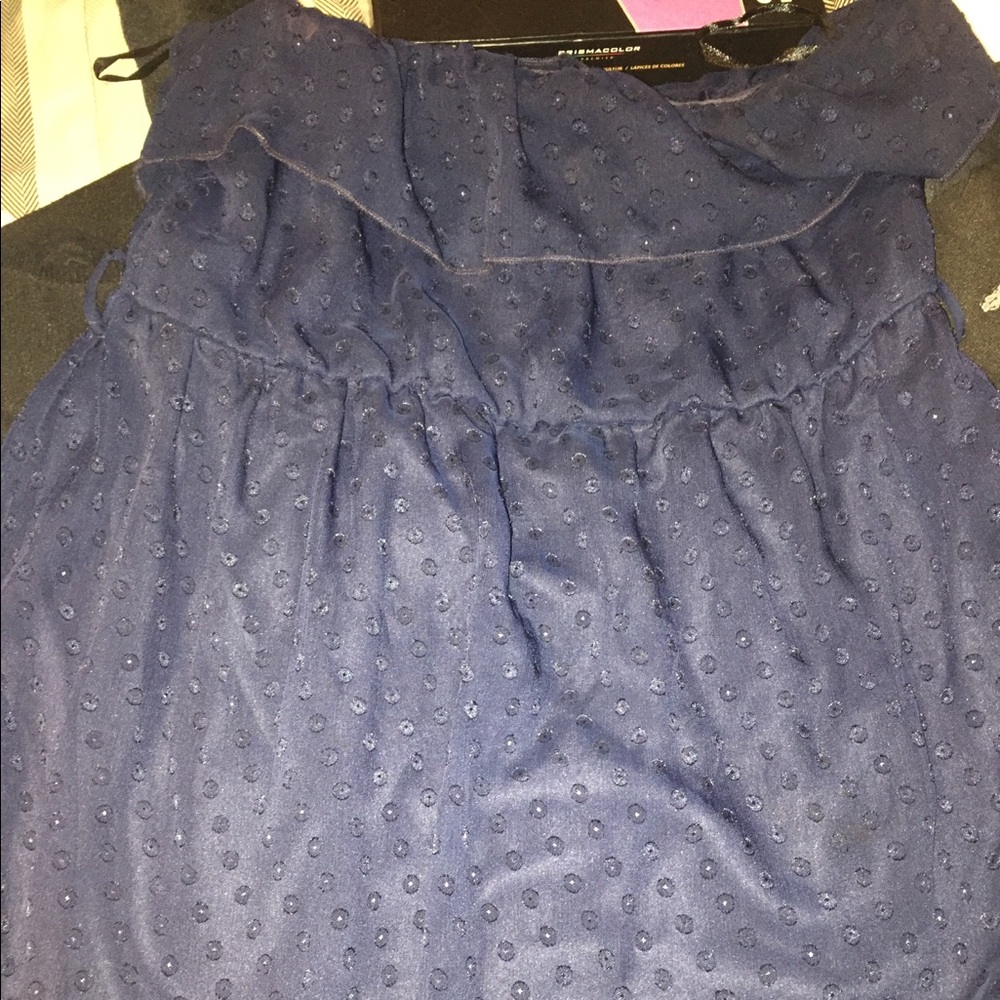 Dark blue mini dress