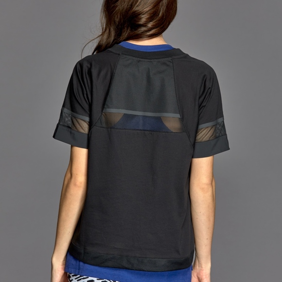 EUC Athleisure Black Nike Boxy Mesh Bonded Tee - Picture 4 of 6