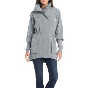 The Fillmore lined grey chrome rain jacket