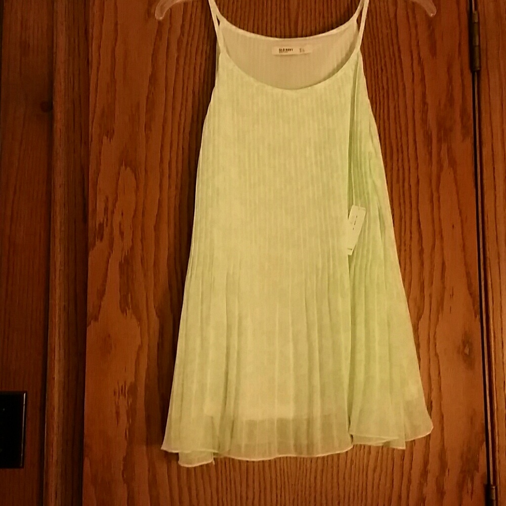 Old Navy green and white camisole, NWT, L