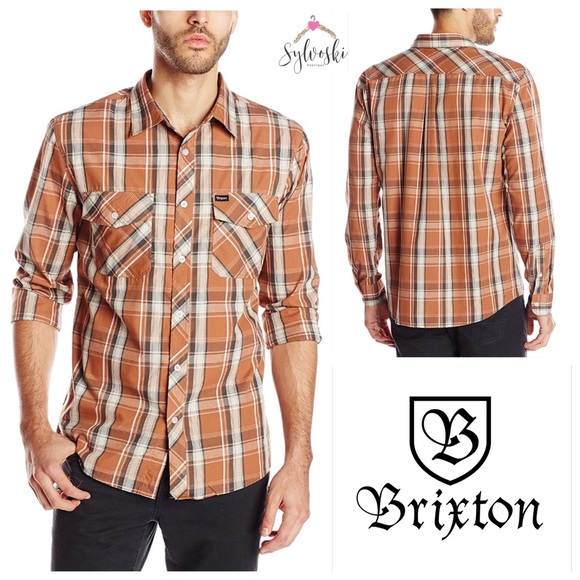 🆕Brixton Men's Memphis Long Sleeve Woven - Picture 2 of 5