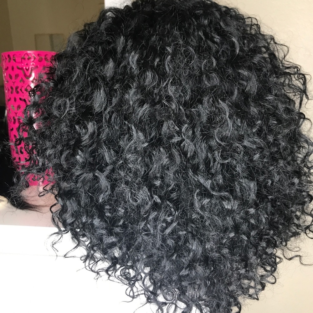Kinky Wig Synthetic Jet Black