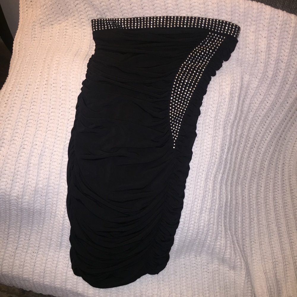 Strapless cocktail dress