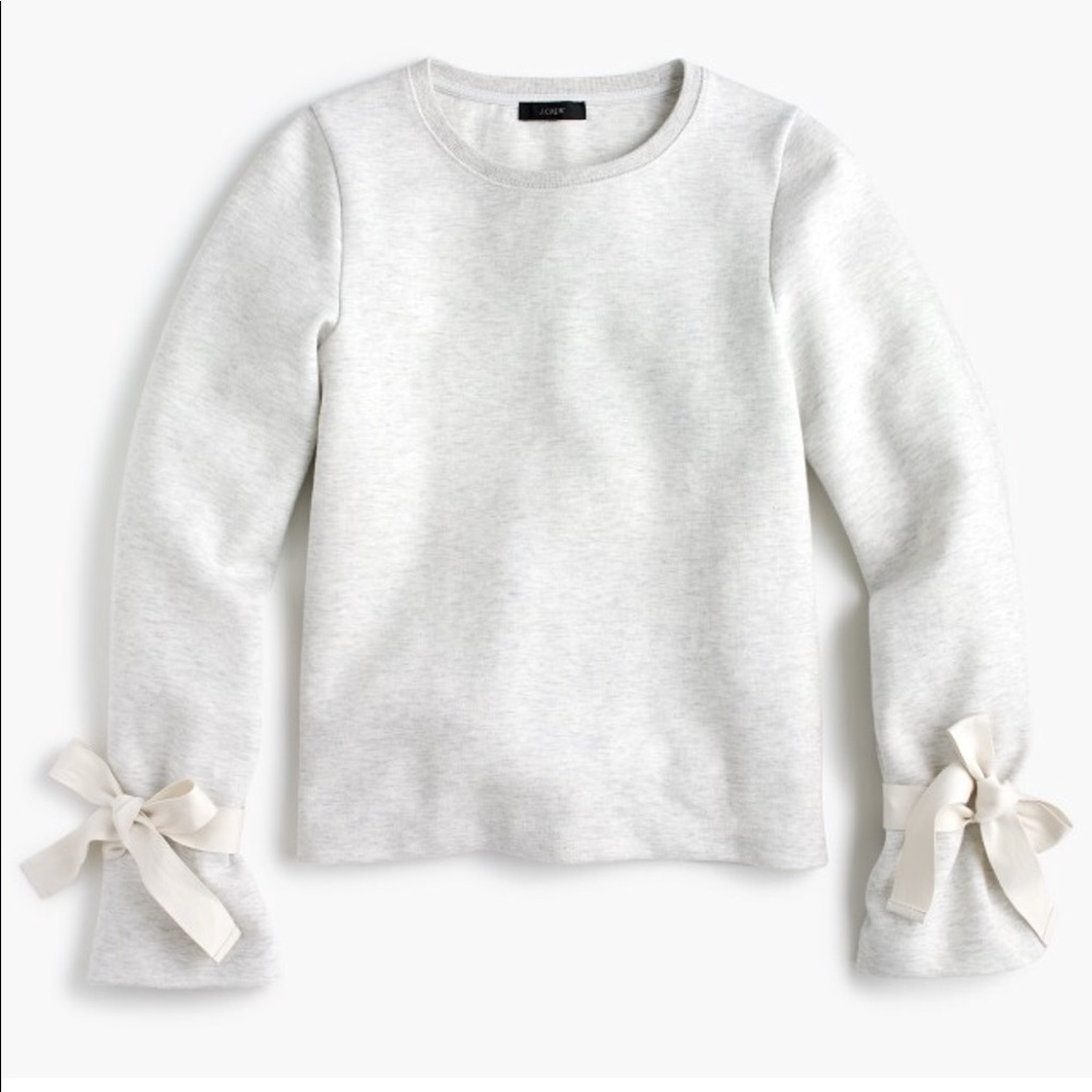 J. crew tie sleeve sweatshirt XS