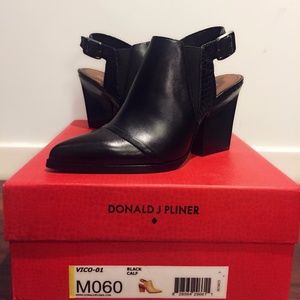Donald J Pliner VICO Leather Sling Boots 6 *NWT*