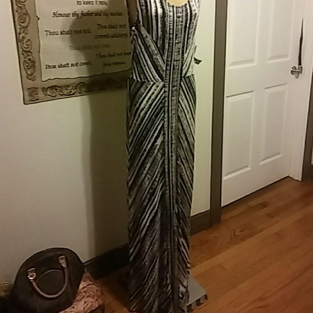 ANA brand geometric maxi dress NWTs