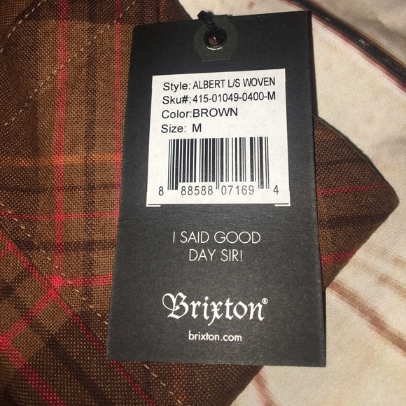 🆕Brixton Men's Albert Long Sleeve Woven - Picture 4 of 6