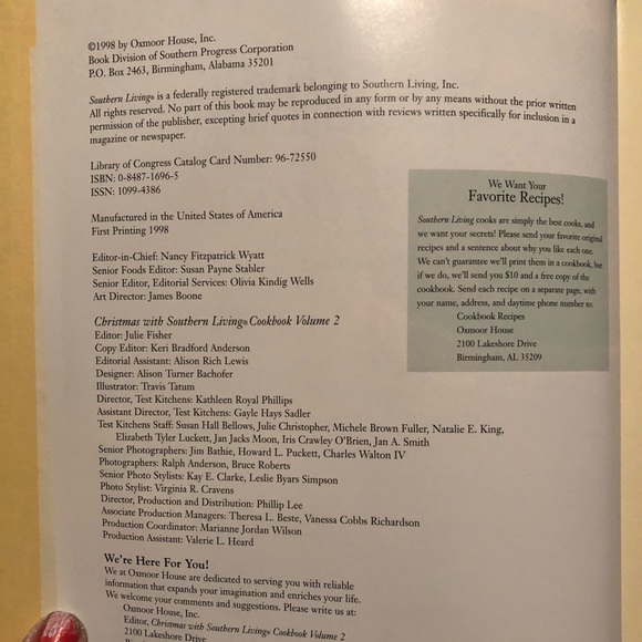 Vintage Southern Living Christmas Cookbooks vol2&3 - Picture 4 of 8