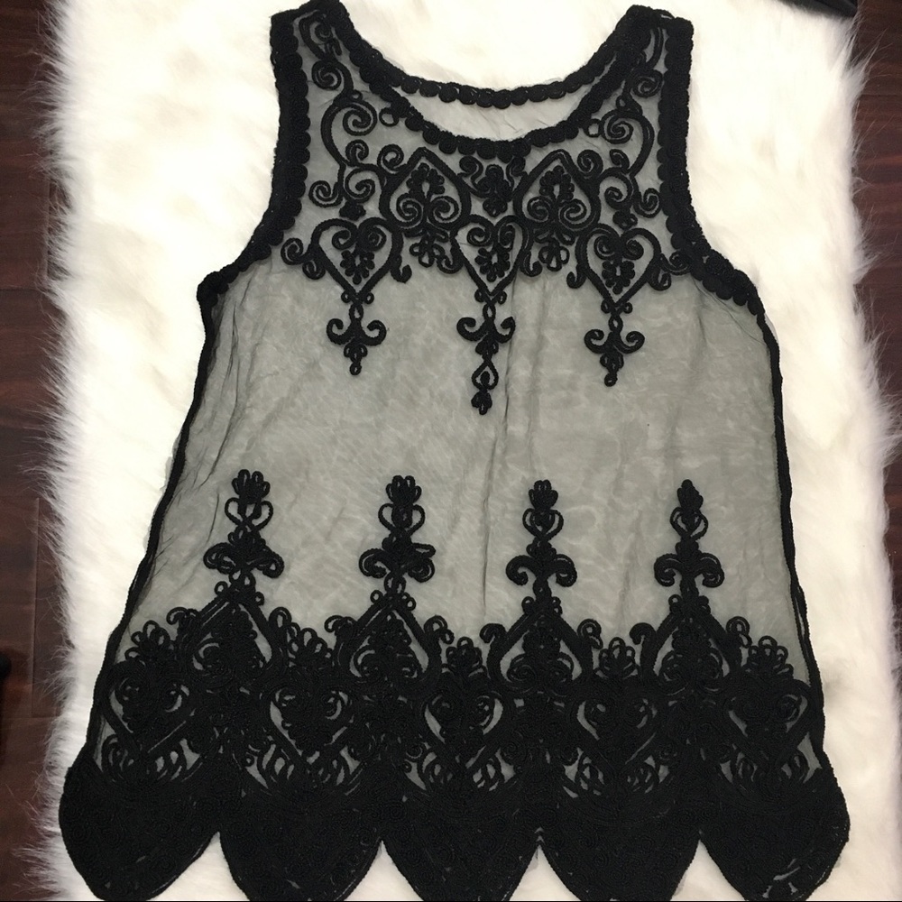 Mesh top - Bikini coverup