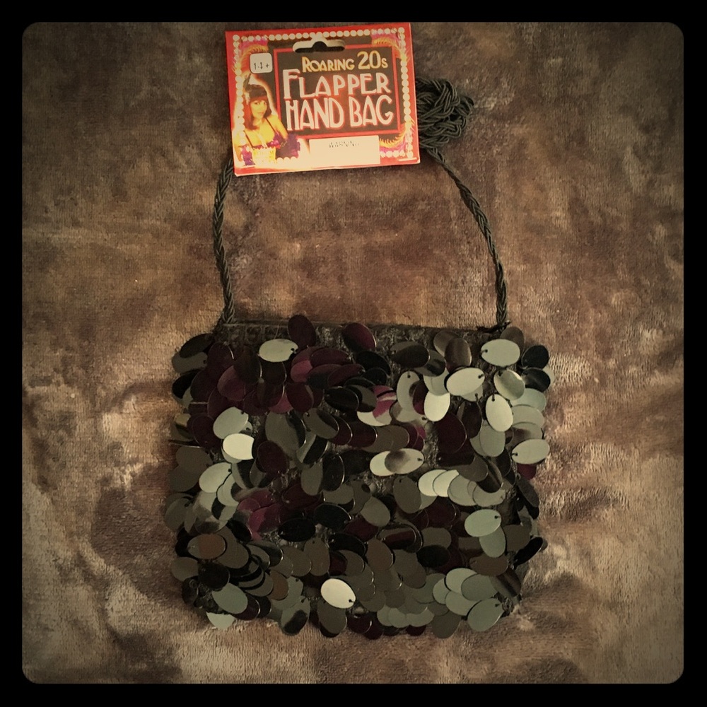 Big Sequined Flapper Handbag