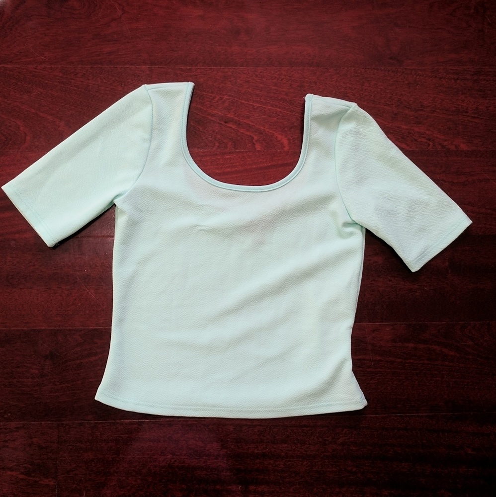 Mint Green Crop Top