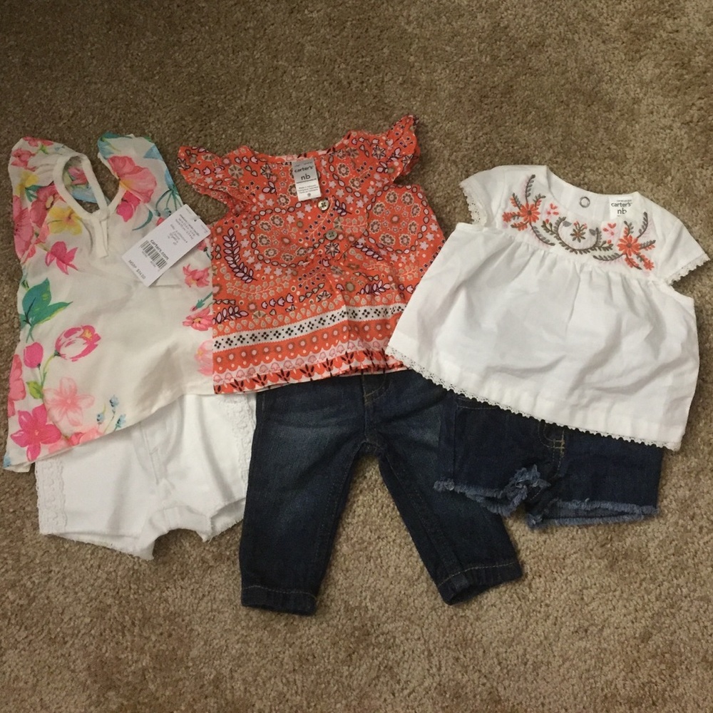 💕 Carter's Newborn Baby Girl Outfit Bundle 💕