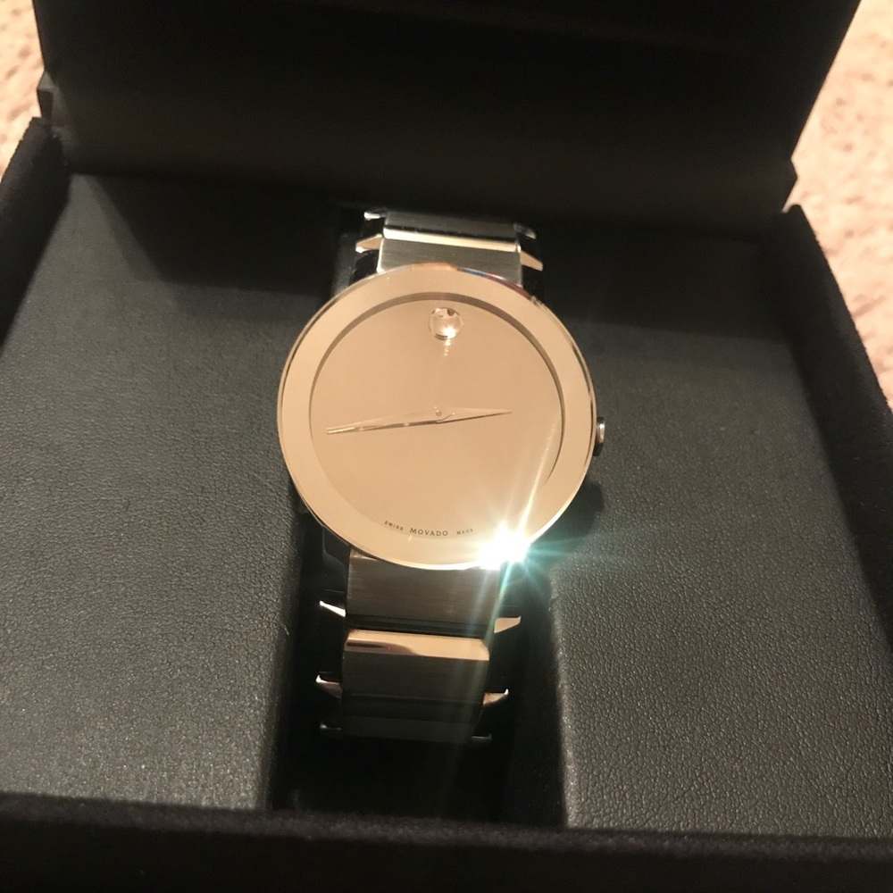 Men’s Movado Sapphire Mirror Watch