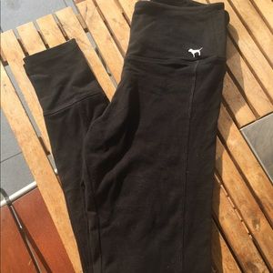 Victoria Secret Pink Black Cotton Leggings