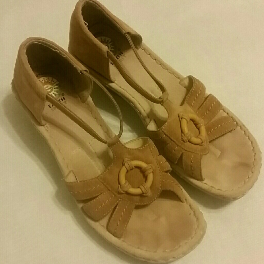 Earth Spirit Womens Wedge Sandal Size 10
