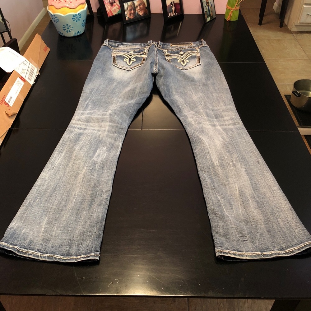 EUC ROCK REVIVAL EASY BOOT SIZE 33 Waist 32 Long