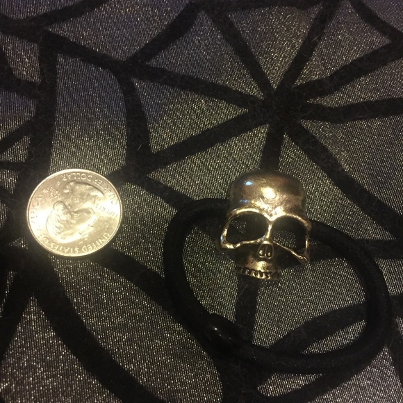💀 Awesome skeleton Skull metal hair tie available in various colors - Picture 8 of 8