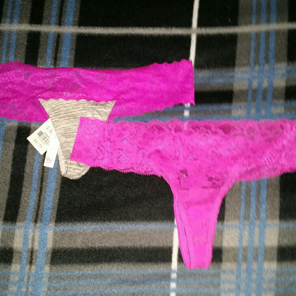 Two for $17  purplish bright dark pink thongs