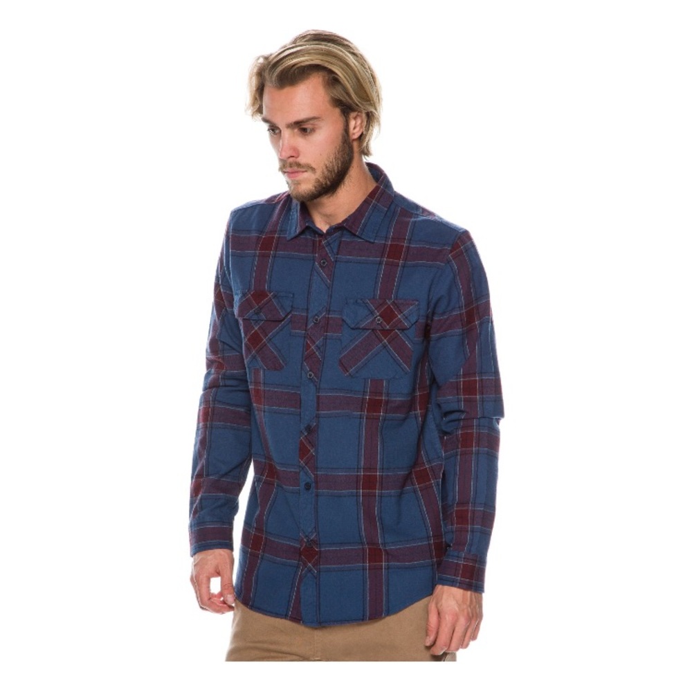 🆕Tavik Men's Vincent Flannel Long Sleeve Cotton - Picture 2 of 8