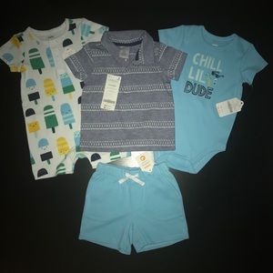Gymboree 4 pc lot for 3-6 months boys,NWT