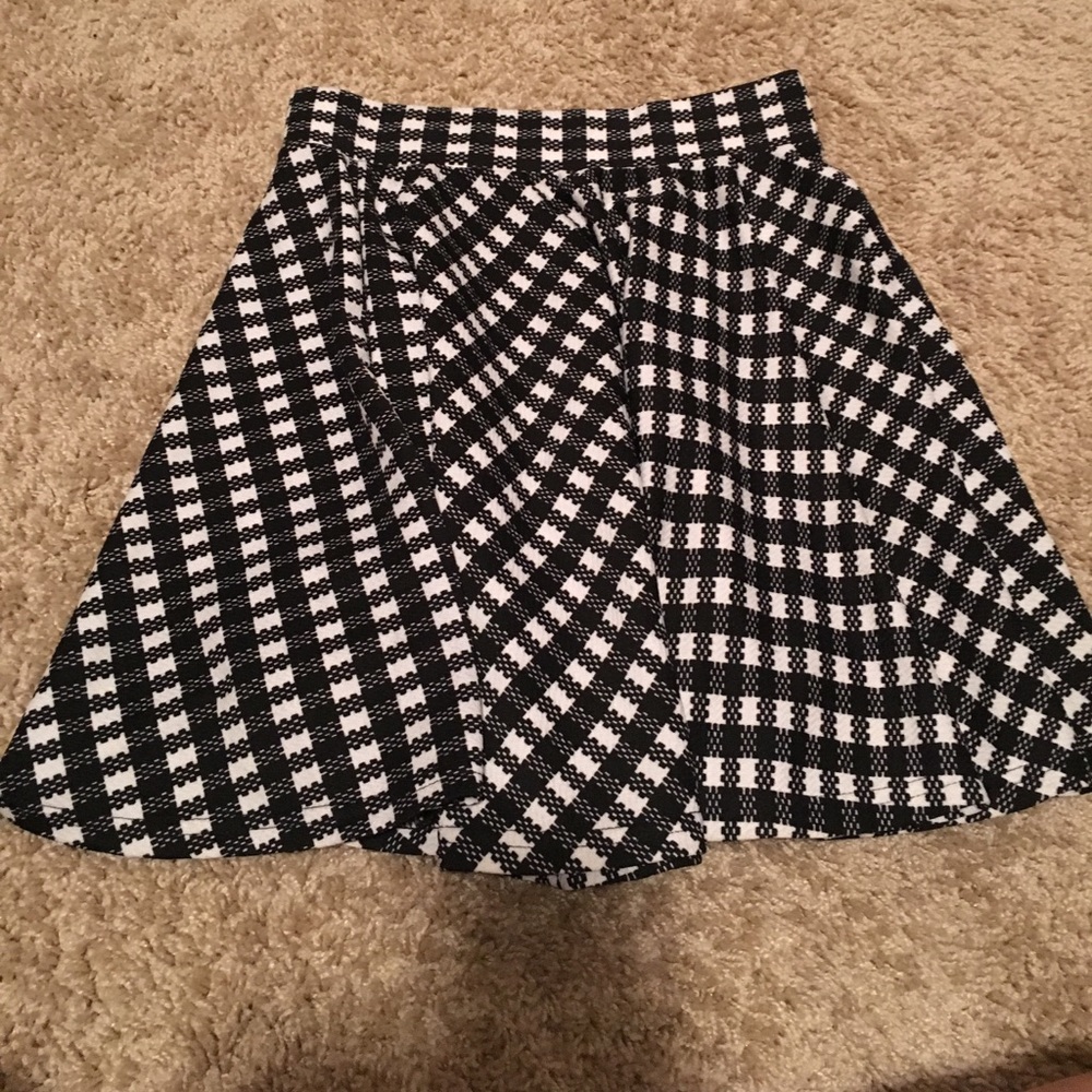 Black and white skirt