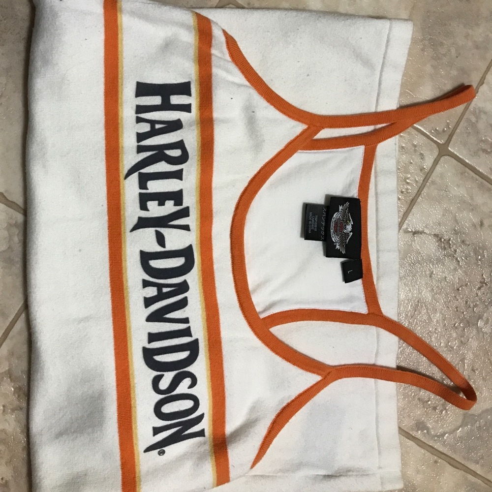 Racerback white tank. Never worn.