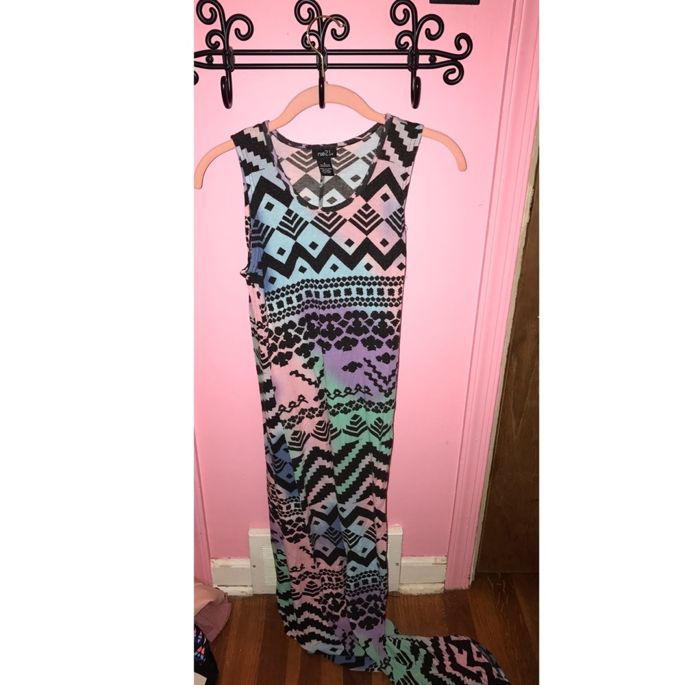 Rue 21 tribal print maxi dress