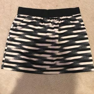 Navy blue and white stripes