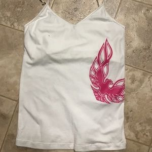 White spaghetti strap tank top