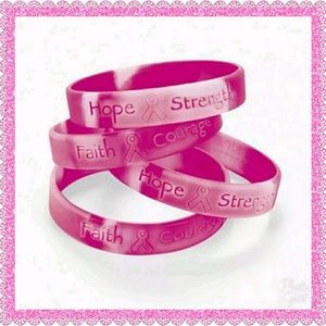 🆕 SILICON BREAST CANCER BRACELET