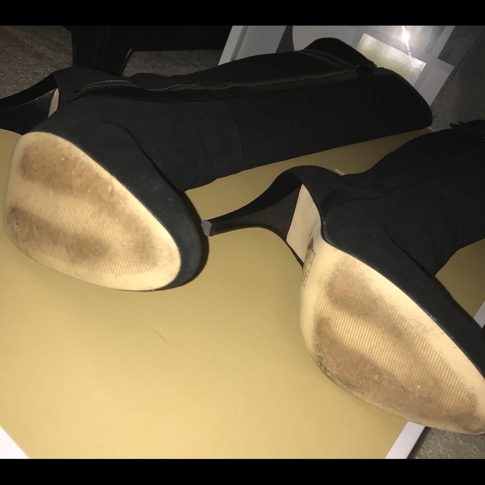 Michael Kors Suede and leather knee boots - Picture 4 of 4