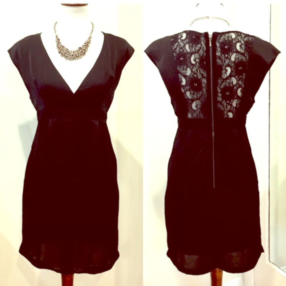 BCBGeneration Little Black Dress with Lace Back