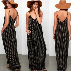 Bohemian polka dot dress worn once