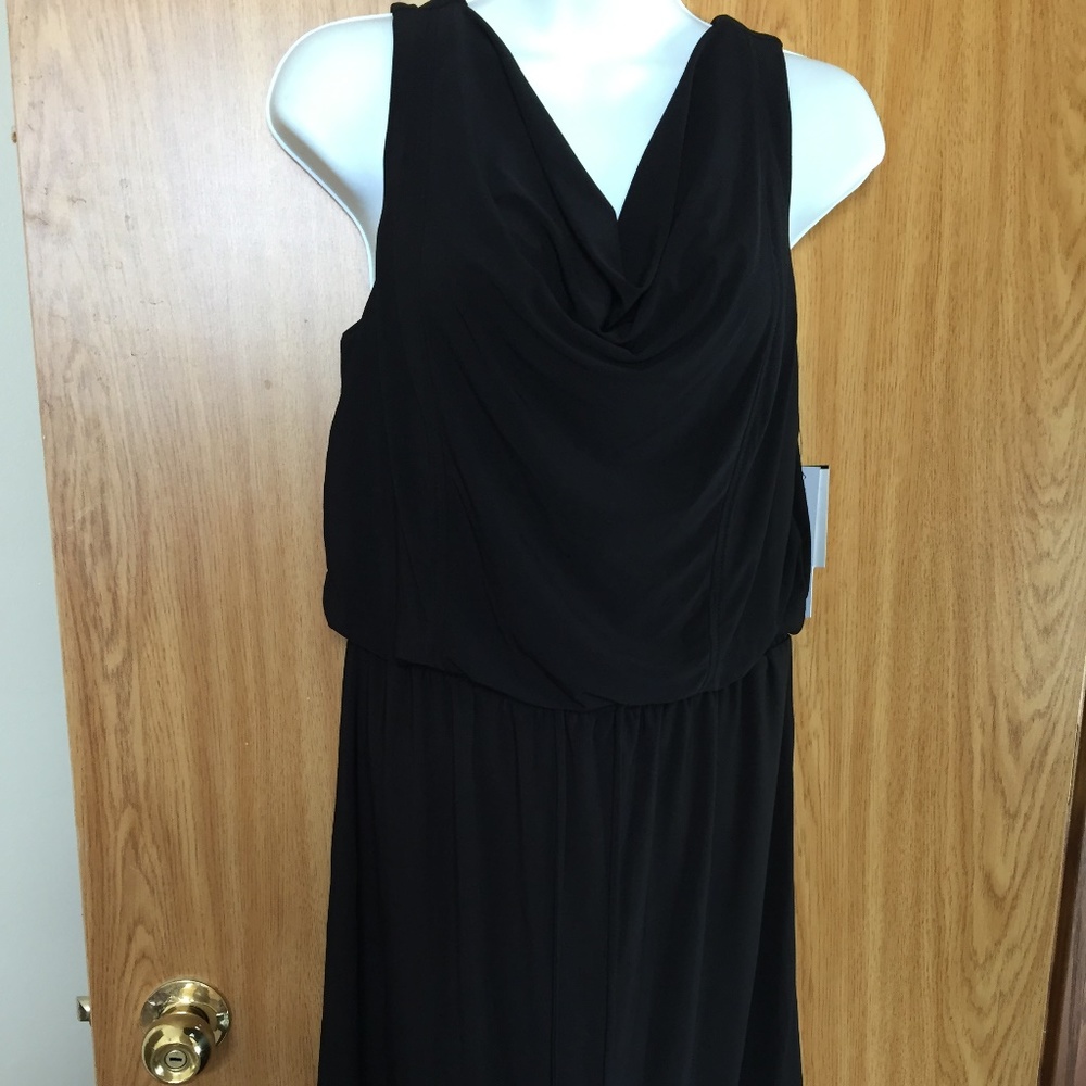 BNWT Woman's Size 3X All Black Sleevless Dress