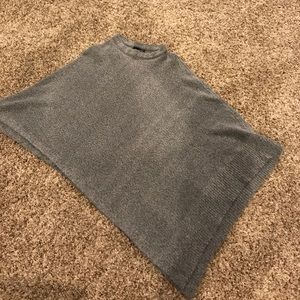 Gray poncho