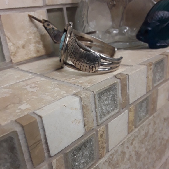 Native American Dry Creek Sterling Cuff - Picture 3 of 4