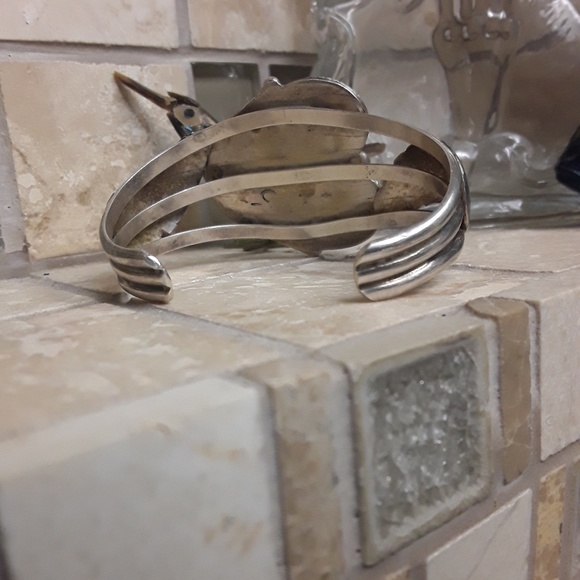 Native American Dry Creek Sterling Cuff - Picture 4 of 4
