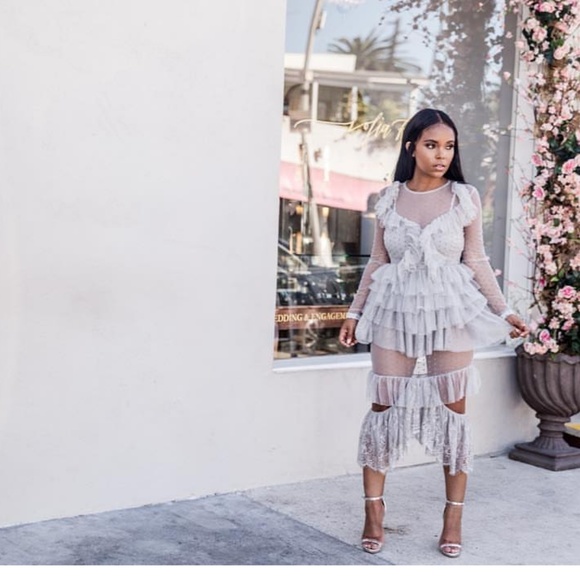 Beautiful Ruffle Dress - Picture 3 of 4