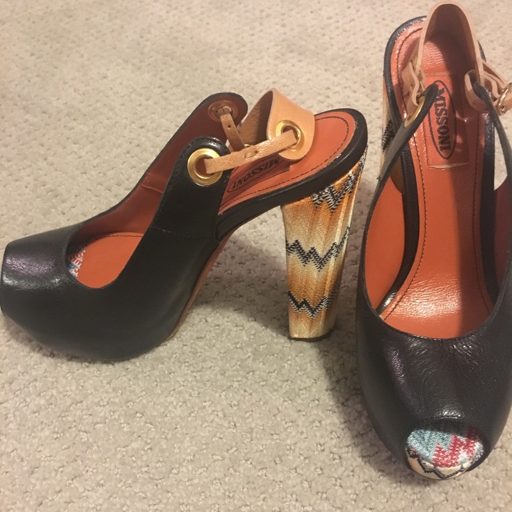 Authentic Missoni Capretto Platform Heels size 37