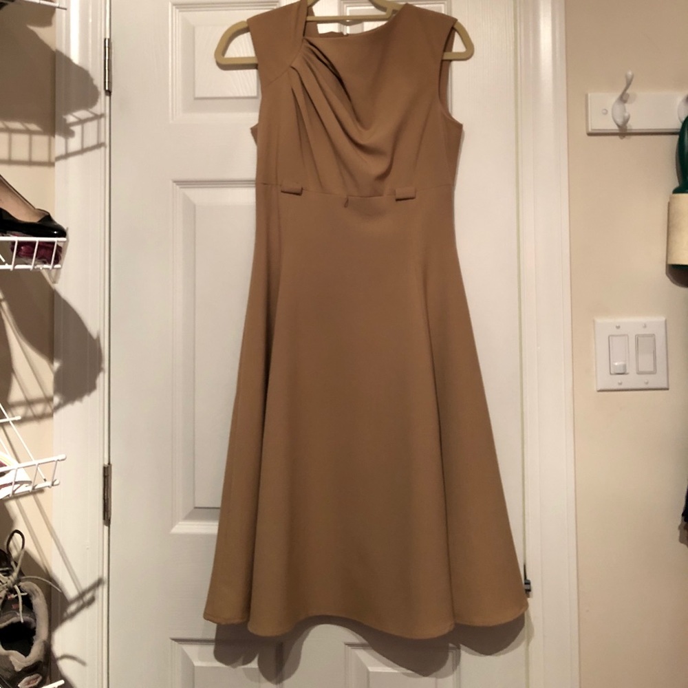 Calvin Klein Size 6 Tan Dress.