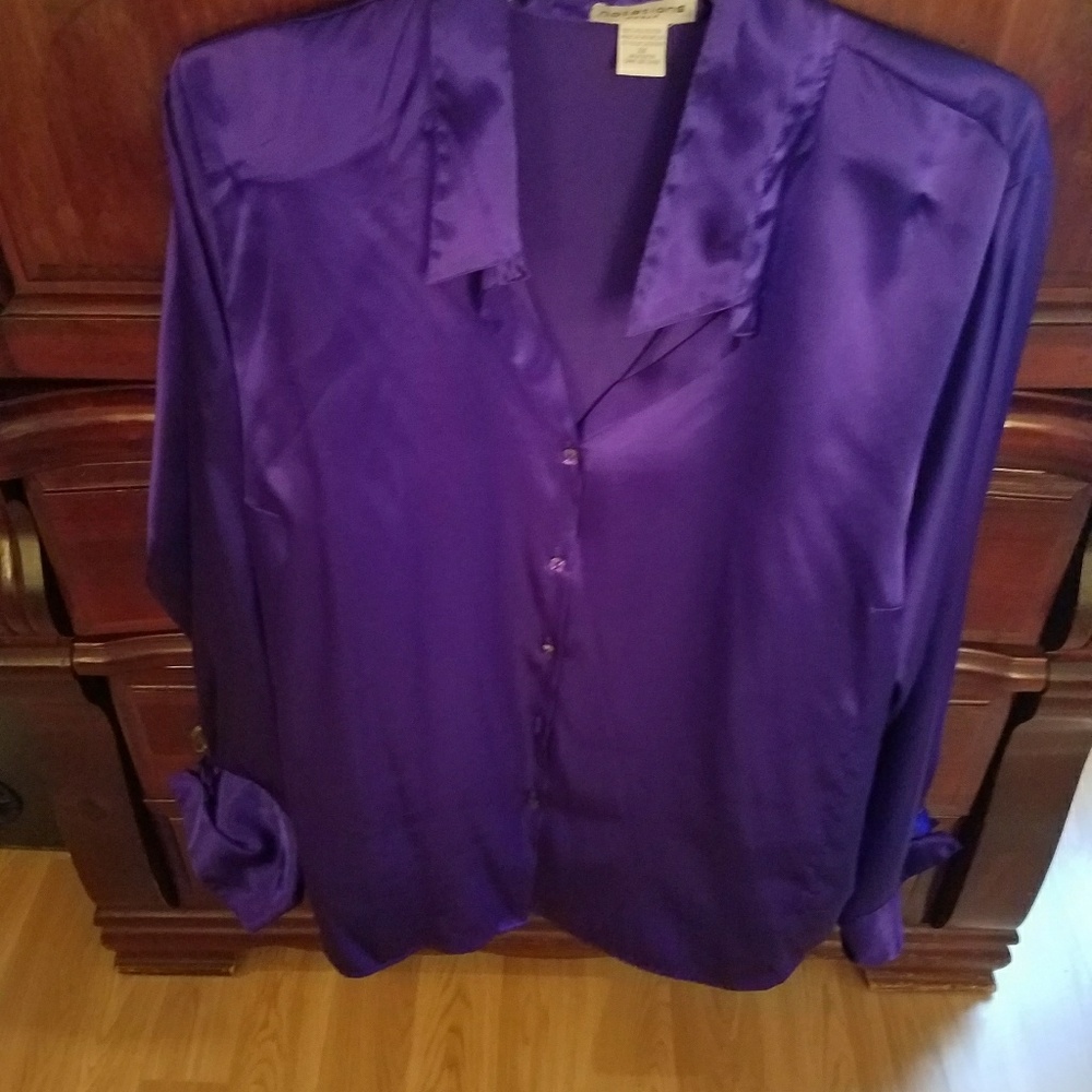 Purple silk tunic