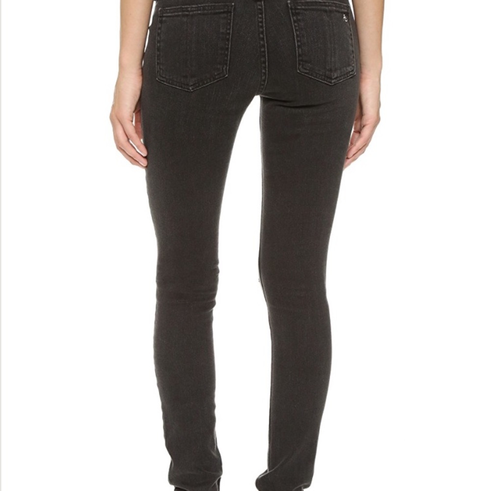 Rag & Bone Black Destructed Skinny - Picture 3 of 8