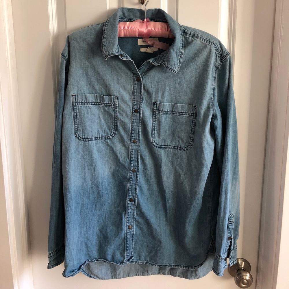 Treasure&Bond “Boyfriend” Chambray Shirt