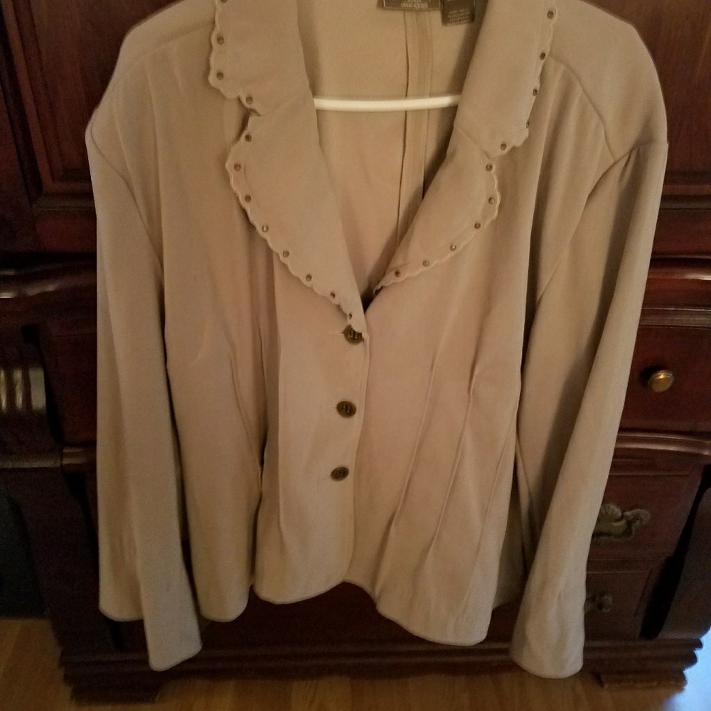 Tan peach blazer